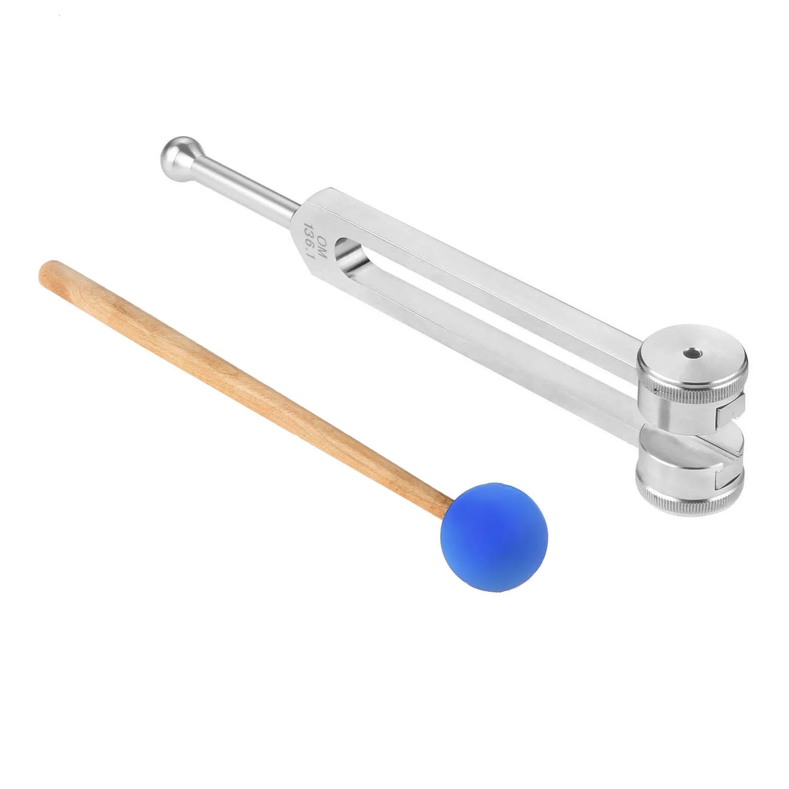 Imagem -05 - Que Ajusta a Liga Forquilha com o Bolsa Macio do Martelo do Silicone Chakra Ponderado Som Que Cura a Terapia do Instrumento da Música Vibração Yoga 136.1hz