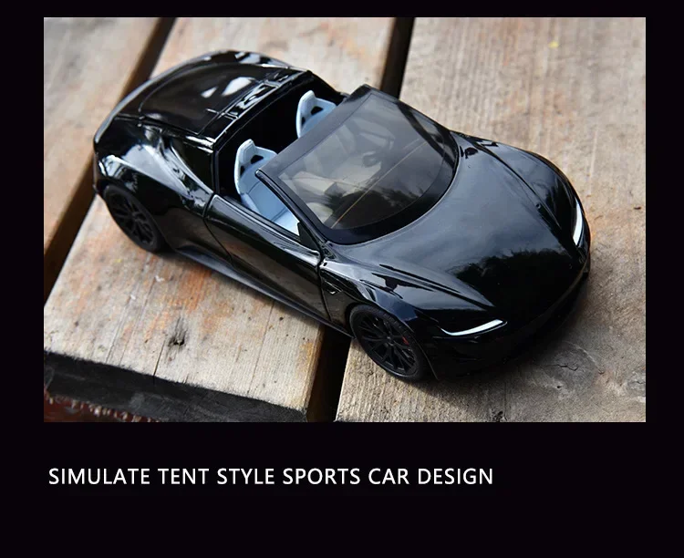 1:24 Electric Roadster Diecast Car with Lights & Sound