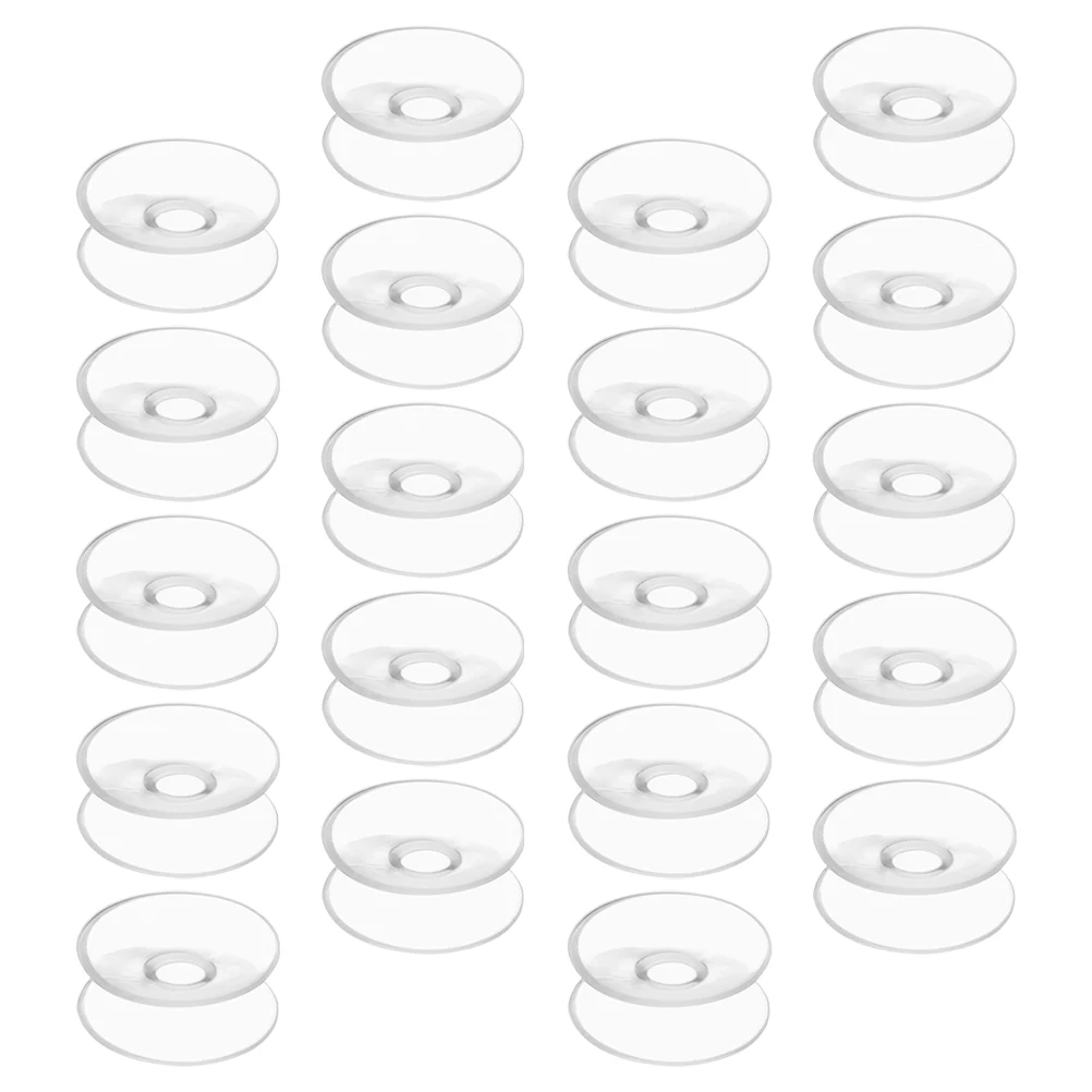 

20pcs Powerful Double Sided Cups Large Diameter 30mm Strong Hold Easy Application Transparent for Glass Metal Tiles Mirrors