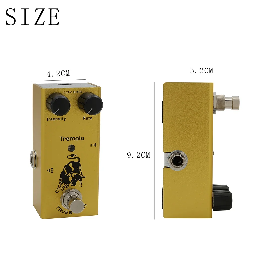 Electric Guitar Effect Pedal Tremolo Effect True Bypass Classic Vibrato Metal Case Pedal High Quality Guitar Accessories & Parts