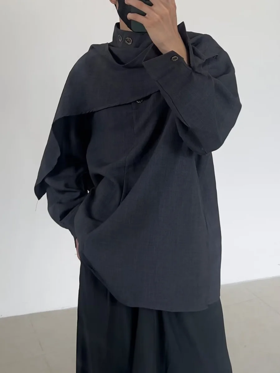 

ex Ретро irt f Дизайн с высоким воротником Повседневная одежда Винтажная ткань для отдыха на пуговицах Топ для подростков