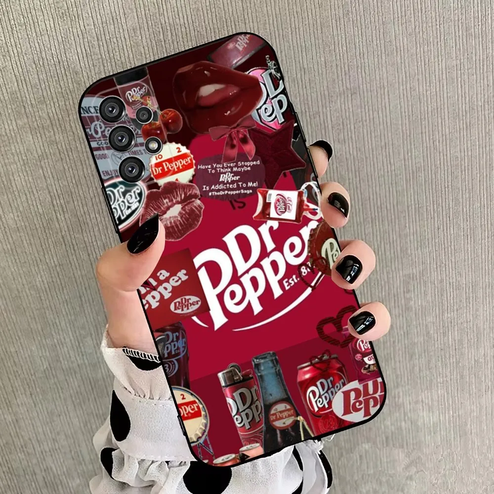 Cherry Drink D-Dr-P-Pepper Phone Case For Samsung Galaxy A20,A21s,A22,A31,A32,A52,A53,A72,73,A80,A91 Soft Black Cover