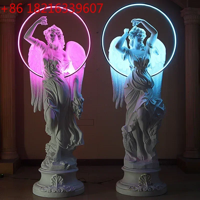 

YAO Landing European Character Angel Four Seasons Goddess Sculpture Garden Art Gallery Plaster Statue