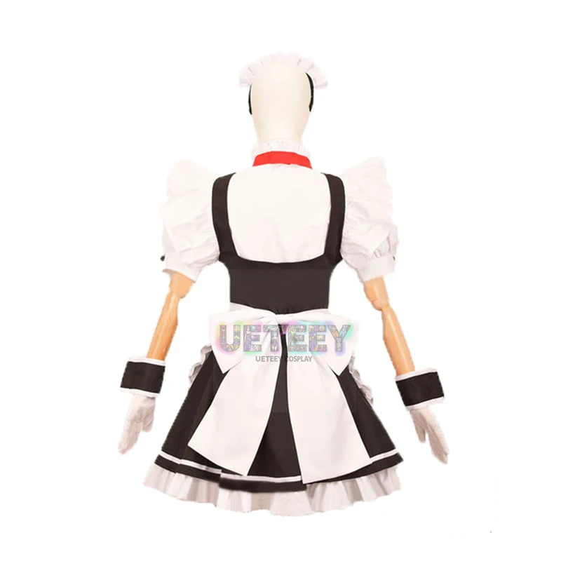 UETEEY  Joker Protagonist Futaba Sakura Maid Dress with Socks Cosplay Costume Customized - view 2