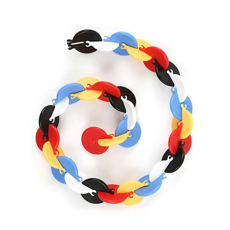 Flip Loop Adult Stress Relief Toy Twist and Turn Music Circle Wrap Toy Stress Relief Ring Fidget Roller Flip Stress Relief Toy