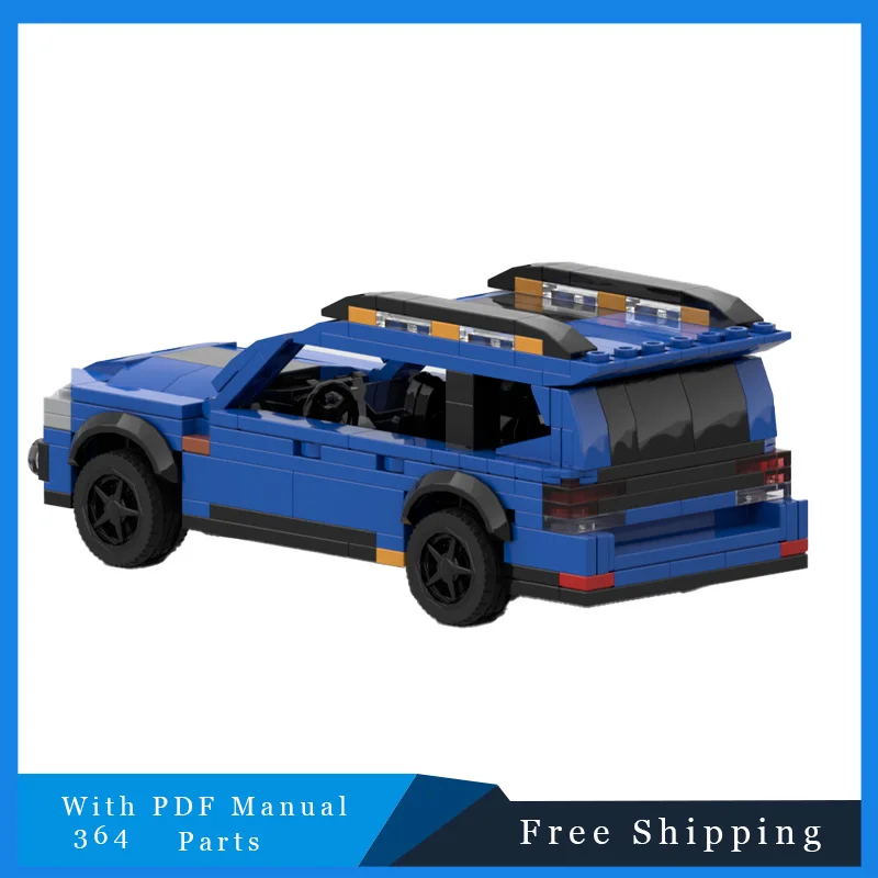 364 stuks blauwe reisauto technologie stenen bouwstenen model creatief display speelgoed voor volwassenen en kinderen verjaardag kerstcadeau