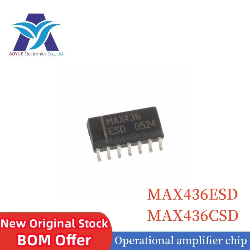 New Original Stock IC Electronic Components MAX436 MAX436ESD MAX436CSD SOP-14 Operational amplifier chip