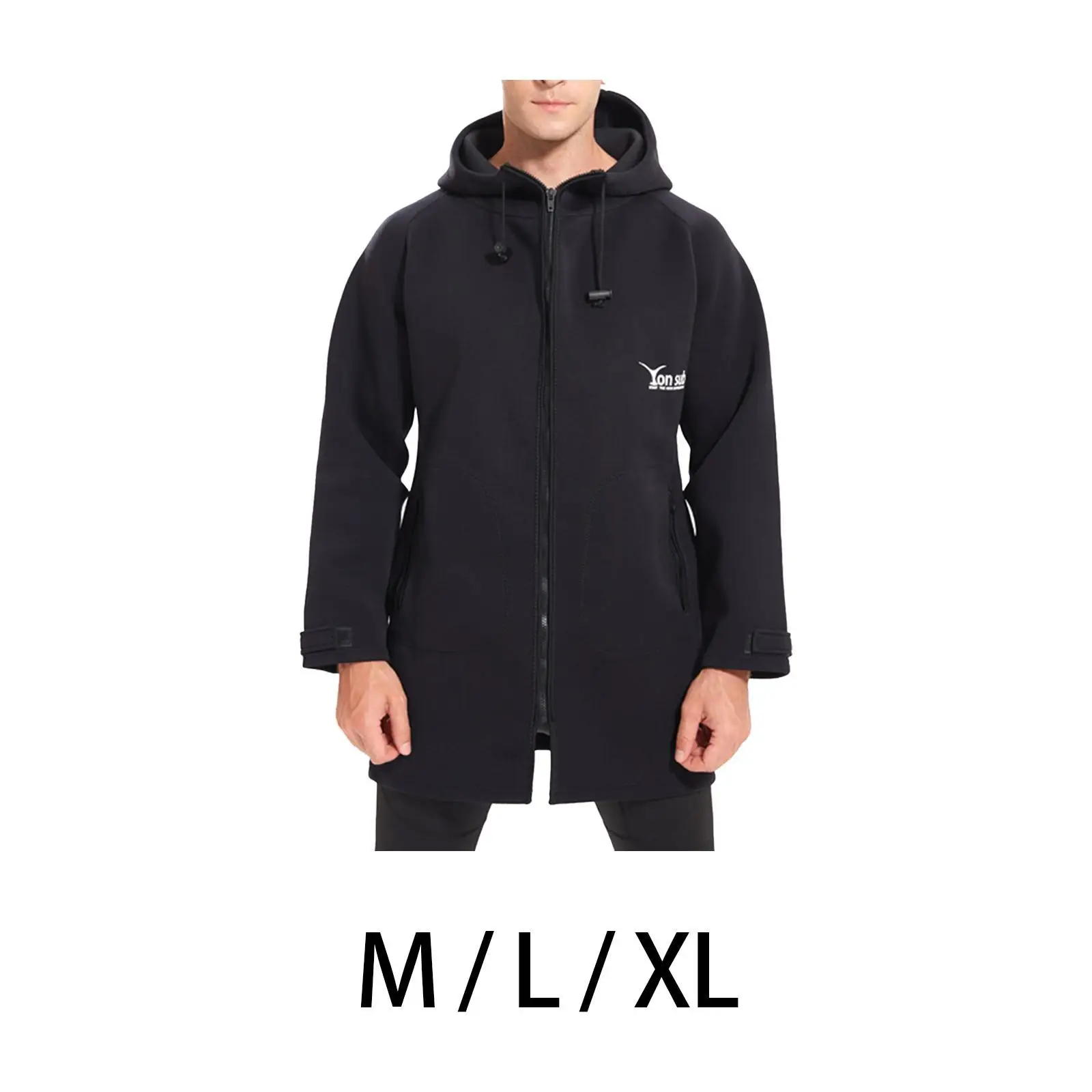 

Waterproof Parka Wetsuit Change Robe Swimmer Jacket Warm Coat Hooded Jacket for