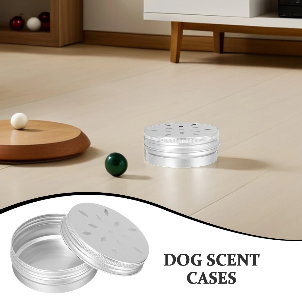 6pcs Dog Scent Cases 80Ml Aluminum Odor Box Portable Scent Detection Equipment Snuffle Training Tool For Small Dogs Agility