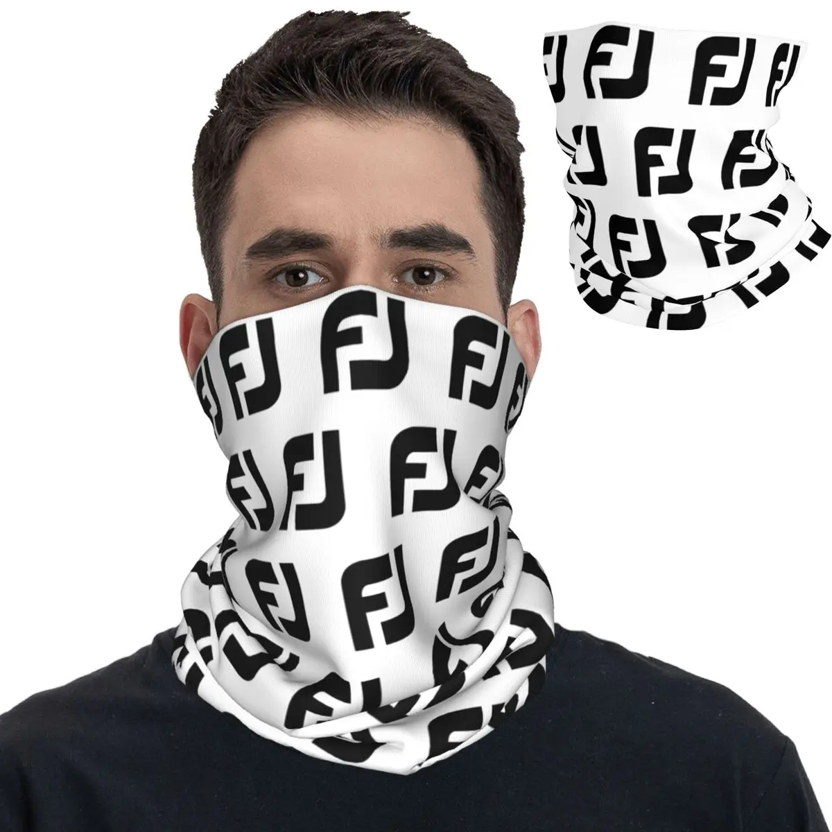 FootJoys Golf Bandana Neck Gaiter Printed Balaclavas Wrap Scarf Warm Headwear Outdoor Sports for Men Women Adult Windproof