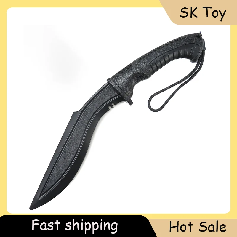 

Plastic Nepalese Replica Martial Arts Tactical Training Knife, High-Strength Sword Prop Boys Outdoor Toys Safe, Not Sharpened