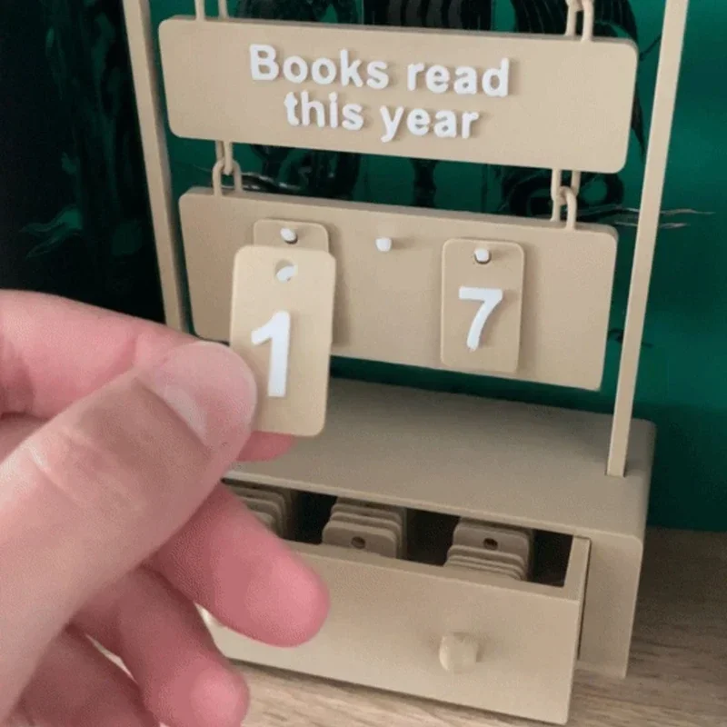 معلقة كتاب عداد القراءة التقدم المقتفي 3 أرقام الوجه مكتب عداد للكتب قراءة هذا العام مكتبة أداة تحفيزية