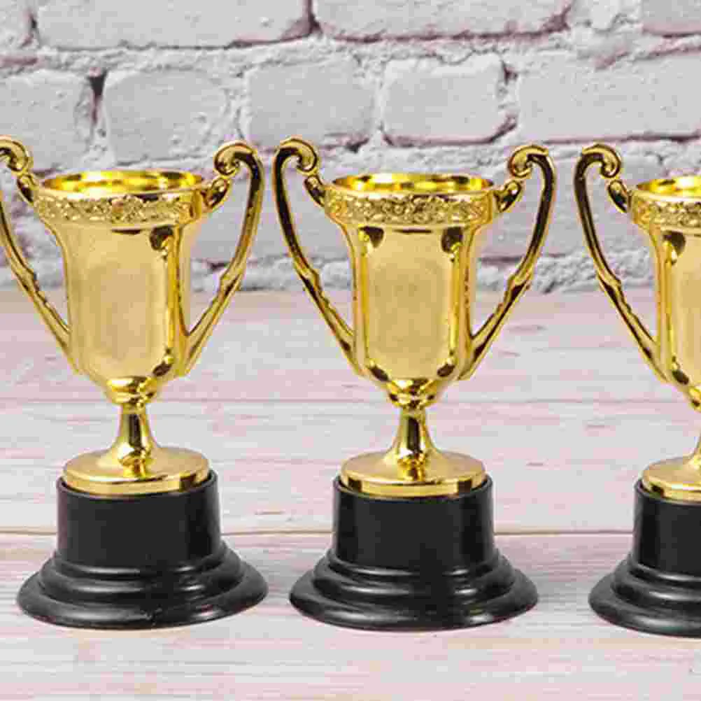 10 Pcs Children's Trophy Toys for Kids Prize Cup Model Mini Puzzle Small Award Contest Reward Plastic School Rewarding Supply