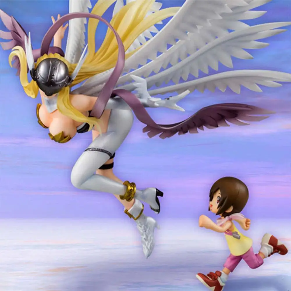 Official Genuine In Stock Megahouse Gem Angewomon Yagami Hikari Figure Anime Digimon Adventure Model Boxed Toy view 6