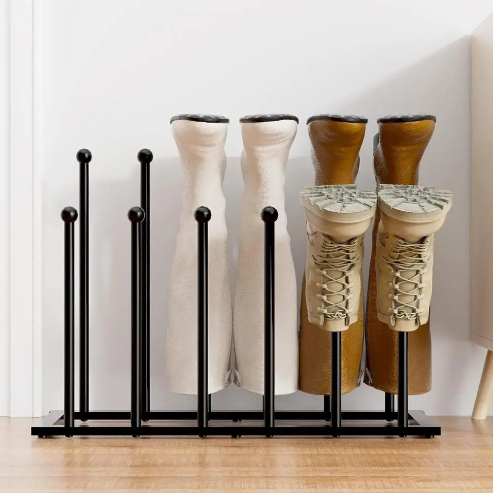 

Shoe Rack Sturdy Metal Shoe Boot Rack Organizer for Simple Installation Rustproof Free Standing Holder for Shoes Boots