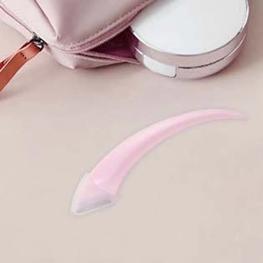 Recortador de cejas curvo en forma de luna, herramienta de maquillaje, prevención de arañazos, afeitadora moldeadora de cejas curvadas, cortadores de depilación