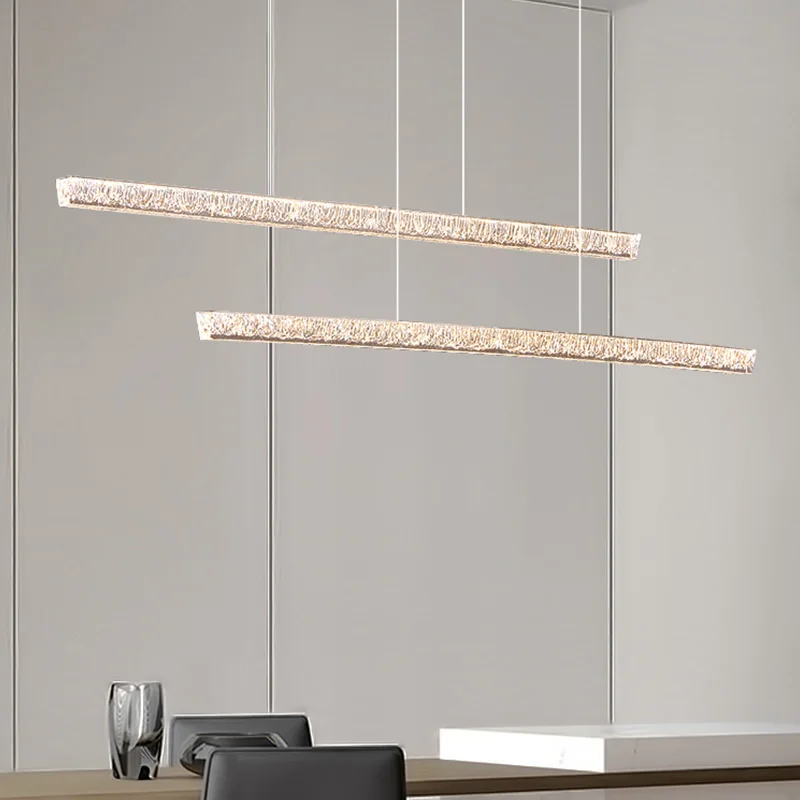 Wohnzimmer Kronleuchter moderne einfache Atmosphäre Wohnzimmer Hauptlicht Eis Riss Licht Luxus Ring Hauptlicht