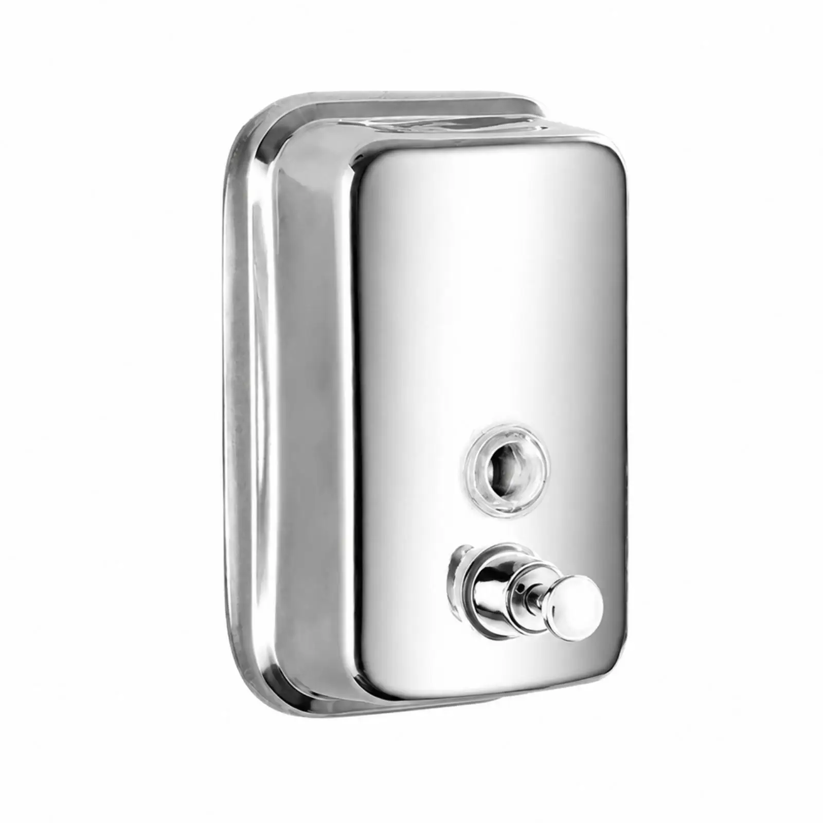 Wall Soap Dispenser Stainless Steel Rectangular Pump for Liquid Hand Soap Shower Gel Shampoo Bathroom Kitchen Mounted Holder