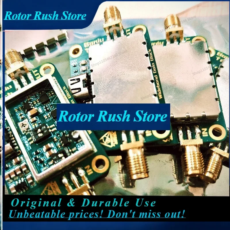RoRuSFor Broadband Amplifier DC-300MHz 40dB High Gain, Adjustable Input Impedance, Gain, Bias
