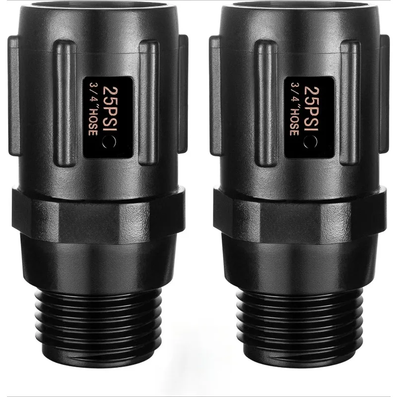 Válvula Reductora De Presión De Agua – Regulador Con Manómetro Ajustable, Roscas G3/4" De Entrada Y Salida, Hasta 1 MPa (140 PSI), Ideal Para Riego De Jardín E Invernaderos