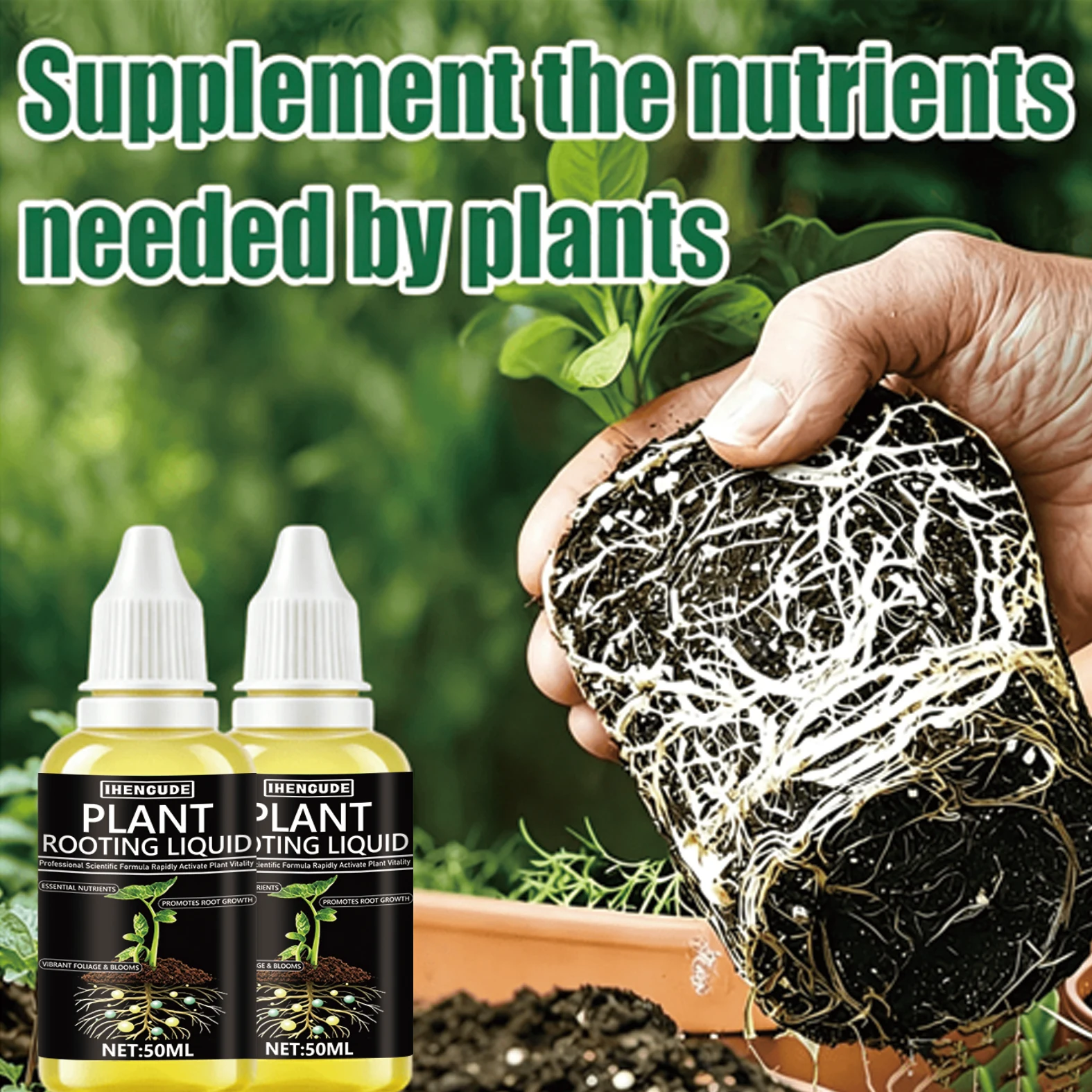 Plant Rooting Agent, Which Can Quickly Stimulate Germination and Promote Strong Root Growth, Protecting the Root Area from Transplant Stress, Suitable for Garden Planting, Lawn Maintenance, Seedling Propagation, and Various Daily Gardening Scenarios