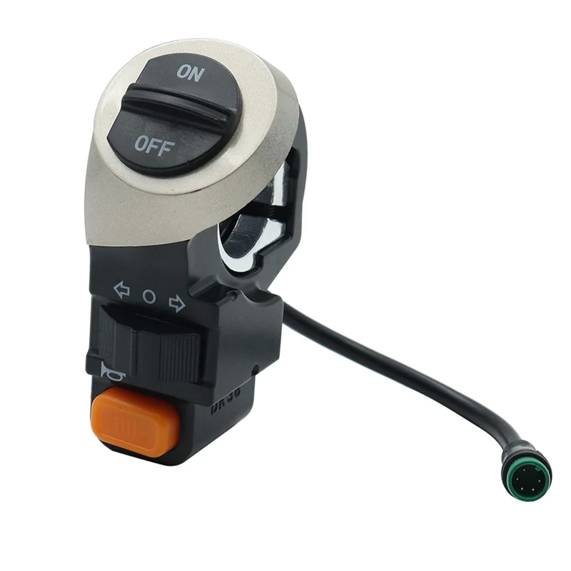 Y31A 3-in-1 E-Bike Switch Electric Scooter Front Lamp Signal Horn Turn Light On/Off Button Light Switch for Electric Bicycle - view 4
