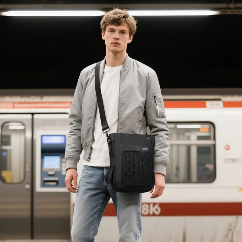 

Мужская водонепроницаемая роскошная сумка через плечо, высококачественная пригородная нагрудная сумка на одно плечо Sacoches Hommes Bolso Cruzado Hombre