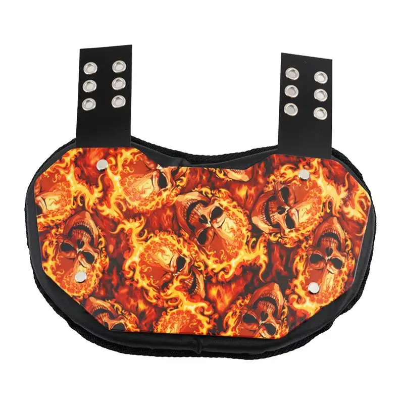 Football Back Plate Professional Kids Football Back Pad Hard Outer Shell Rear Lower Back Protector Lower Back Pads Football