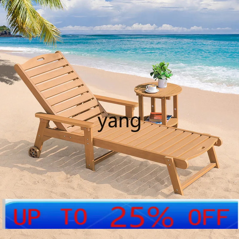 LH Outdoor Beach Chair Pool Garden Lounger Patio Balcony Lounger Waterproof Lounger