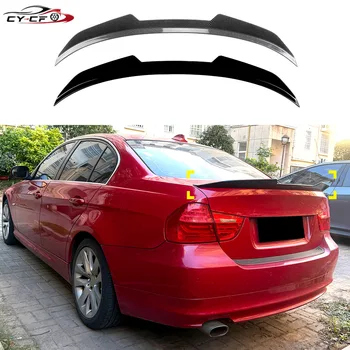 Stylizacja PSM - Nakładka na klapę bagażnika do BMW serii 3 E90 325i 328i 335i 330i 2005-2012, tylny spojler dachowy, akcesoria samochodowe, czarny/wygląd karbonu