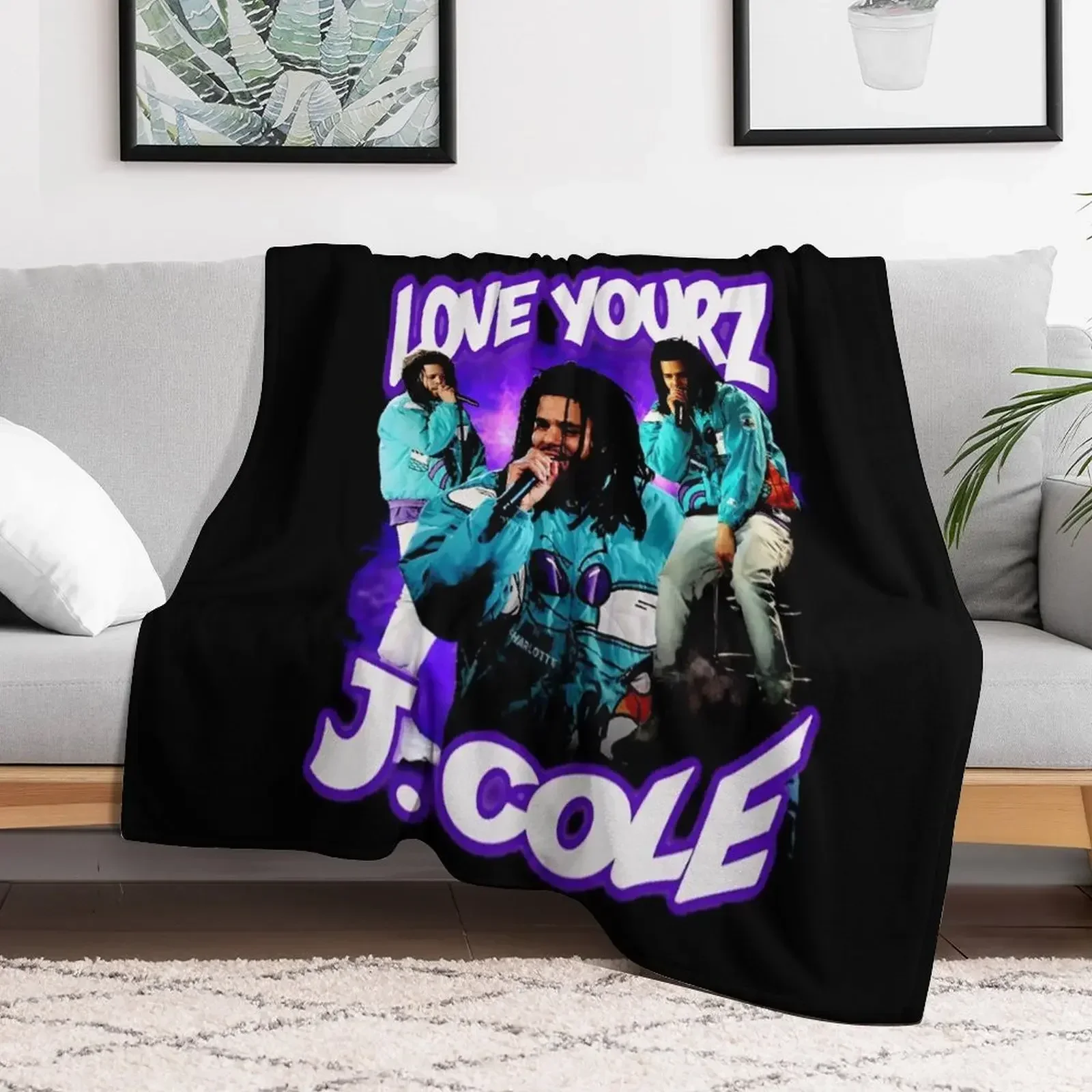 

Love Yourz J.Cole Vintage Throw Blanket Extra Large Throw Plaid on the sofa Decorative Throw Cute Plaid Blankets