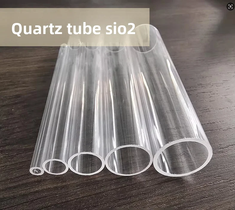 High Temperature Resistant Quartz Tube 2-25mm Diameter Corrosion Proof Glass Conductor Pipe Customizable