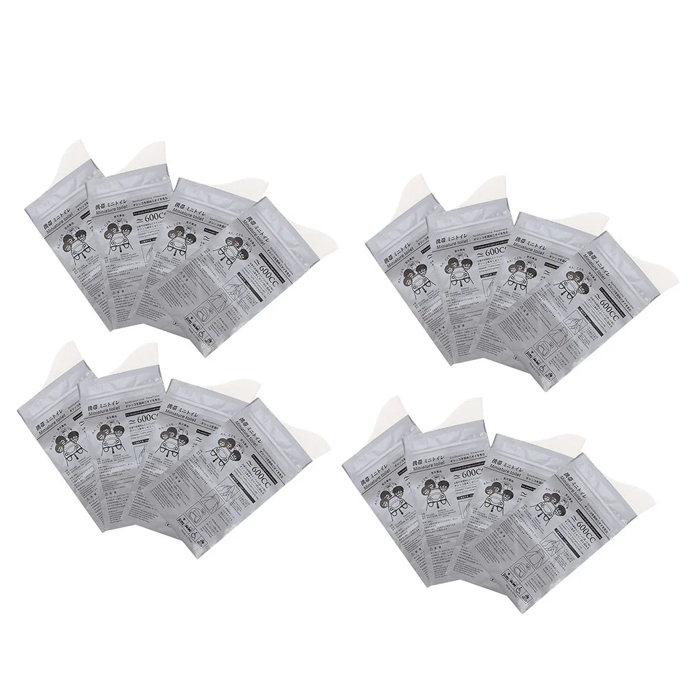 20 Pcs Emergency Urine Bag Super Absorbent Bags Disposable Collection Pouches Male Female Urinals Grey Portable Unisex Travel