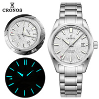 Cronos GS New 39mm Texture Watches PT5000 Automatic Movement Mechanical Waterproof 100m Luxury Men BGW9 Luminous L6037M Watches