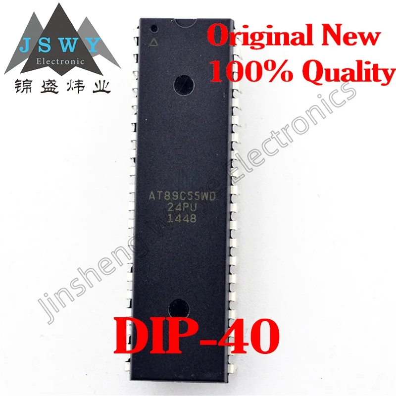 

(5/50pieces) AT89C55WD-24PU AT89C55WD PDIP-40 8-bit microcontroller chip new original stock fast delivery
