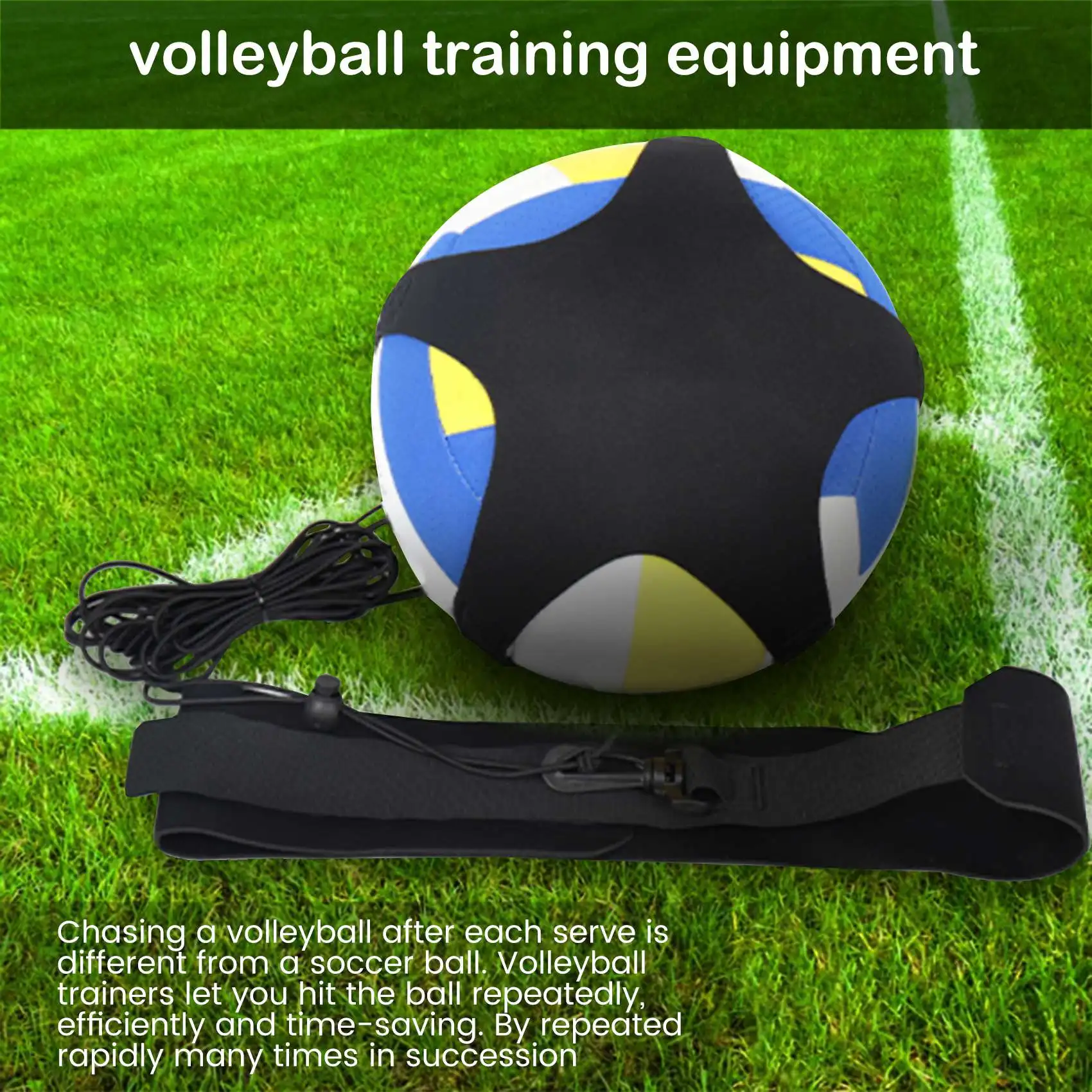 Equipo de entrenamiento de voleibol, entrenador de práctica para fútbol, entrenador de servicio y puntas para principiantes y jugadores de voleibol
