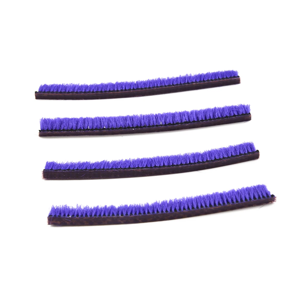 4pcs Soft Plush Strips For V8 Direct Drive Cleaner Head, Blue Replacement Felt Rolls 20.2mm & 15.2mm