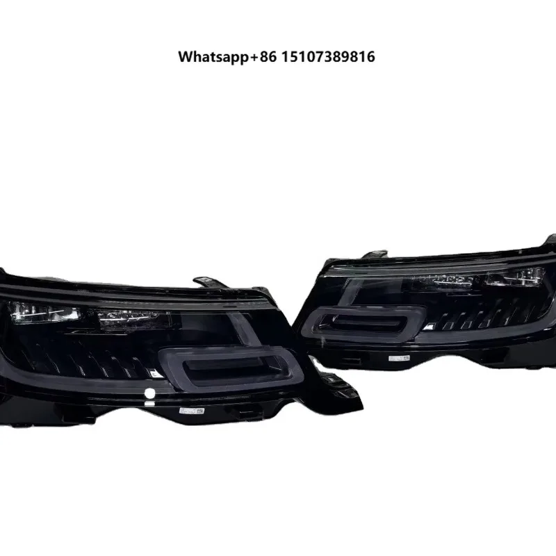 Car Front Lights US Version Headlamp for Range Rover Sport 2018-2022 US-version Dual-lens Headlight with Beads