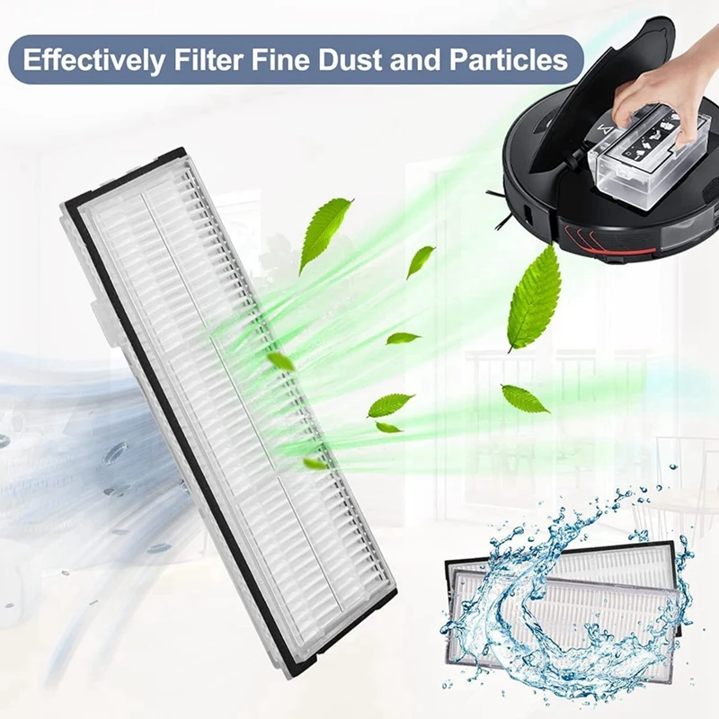 2Set For Roborock S7 Maxv Ultra, Replacement Parts For Xiaomi S7 Pro Ultra, Main Side Brush Hepa Filter Mop Bag