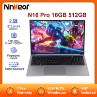 Ninkear N16 Pro Laptop 16GB 512GB 13th Intel i7-13620H 16‘’ 2.5K IPS 120Hz Gaming Computer 57.75Wh Fingerprint Unlock Notebook