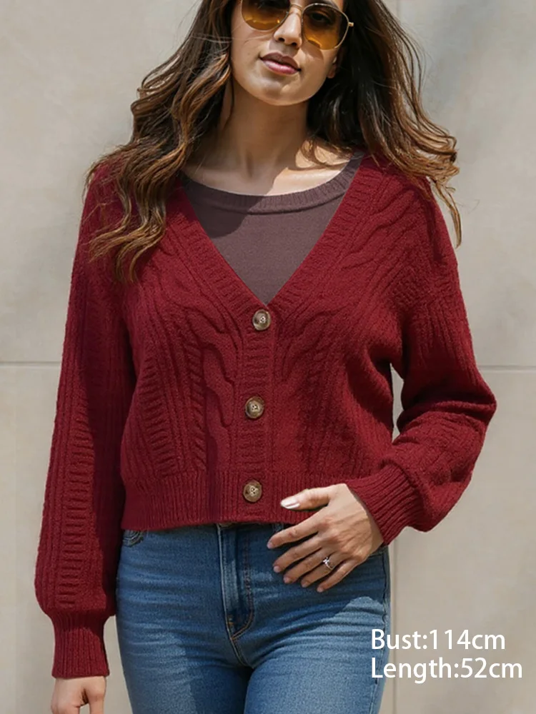 

Новая мода свободный кардиган свитер женский осень-зима повседневные однобортные свитера пальто элегантная офисная женская трикотажная верхняя одежда