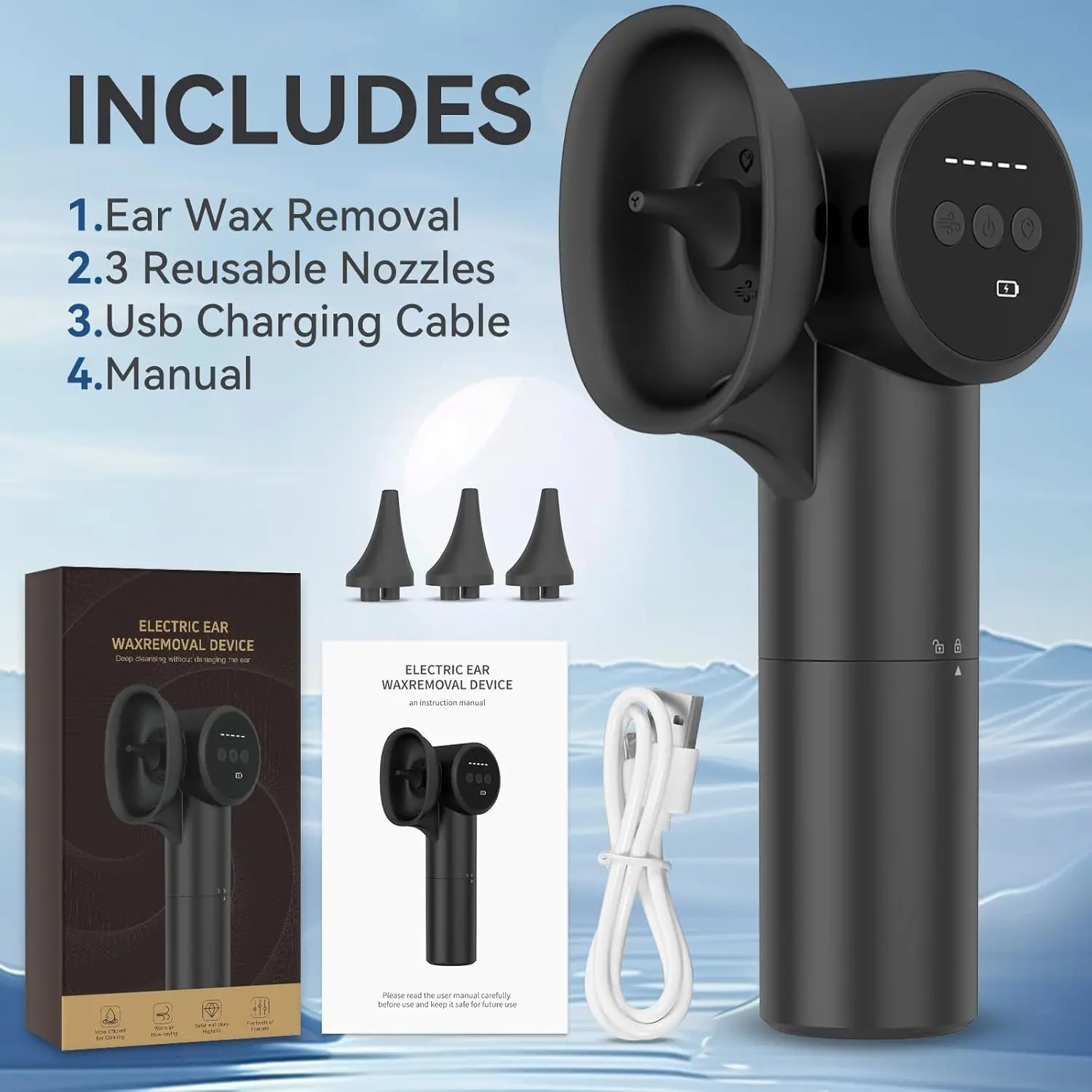 Mornwell D52 Irrigatore Orale USB Ricaricabile Dentale Getto D'acqua Acqua Flosser Portatile 300ML Serbatoio di Acqua Impermeabile Detergente per Denti