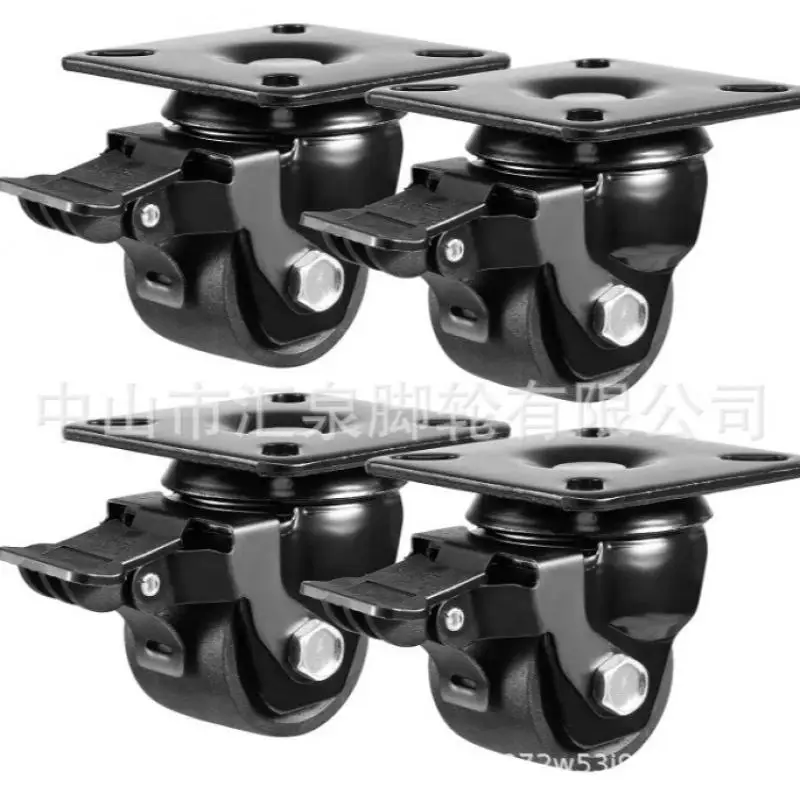 1PCS 2 Inch Heavy-Duty Industrial Caster Wheel Denim-Style Low CoG High Load-Bearing for Furniture & Equipment