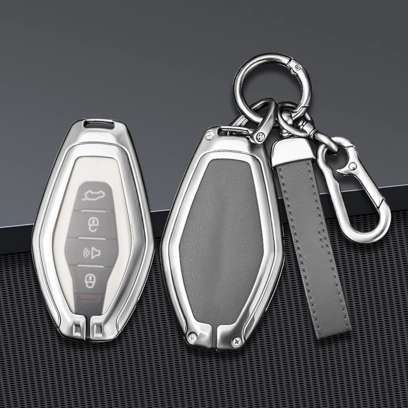 

Zinc Alloy Car Remote Key Fob Case Cover For Chery JETOUR X70 X70plus X70m X90plus X95pro Protector Shell Keychain Accessories