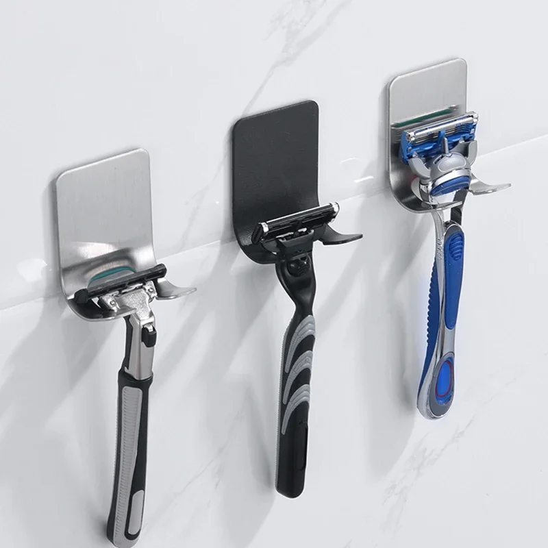 Wall Razor Hanging Stainless Steel Holder Storage Hook Bathroom Toliet Shaving Rack Men Shaver Stand Shelf Hanger Hook