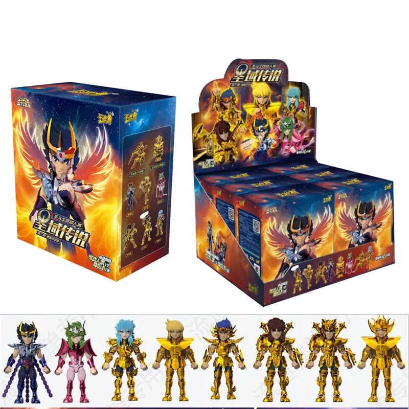 

In Stock KAYOU Saint Seiya Blind Box Aiolos Athena Aldebaran Mu Aiolia Assembled movable Model Toys Gold Saint