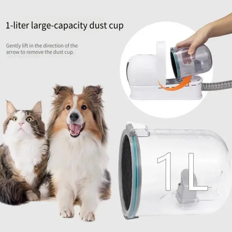 7-in-1 Multi-functional Pet Physical Hair Care Set for Dogs and Cats: Dust Collection, Shaving, Beauty Shears, and Combs