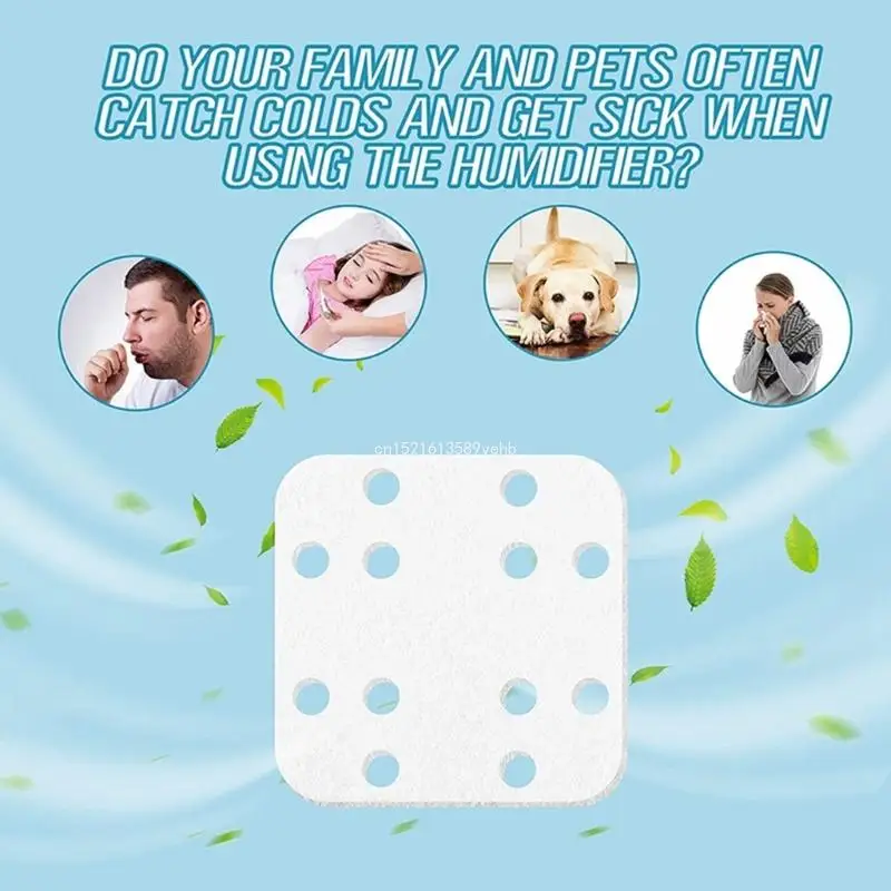 20Pcs แผ่นขจัดตะกรัน Humidifier Mineral Absorption Pads น้ำมันหอมระเหยสำหรับ LV600HH LV600S Humidifier FILTER Pad Dropship