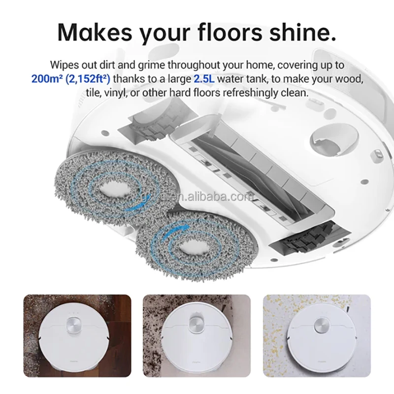 New Dreame Bot L10s Ultra Auto Recharge Multi Function Home Appliance Wet and Dry Floor Mop Sweeping Robotic Vacuum Cleaner