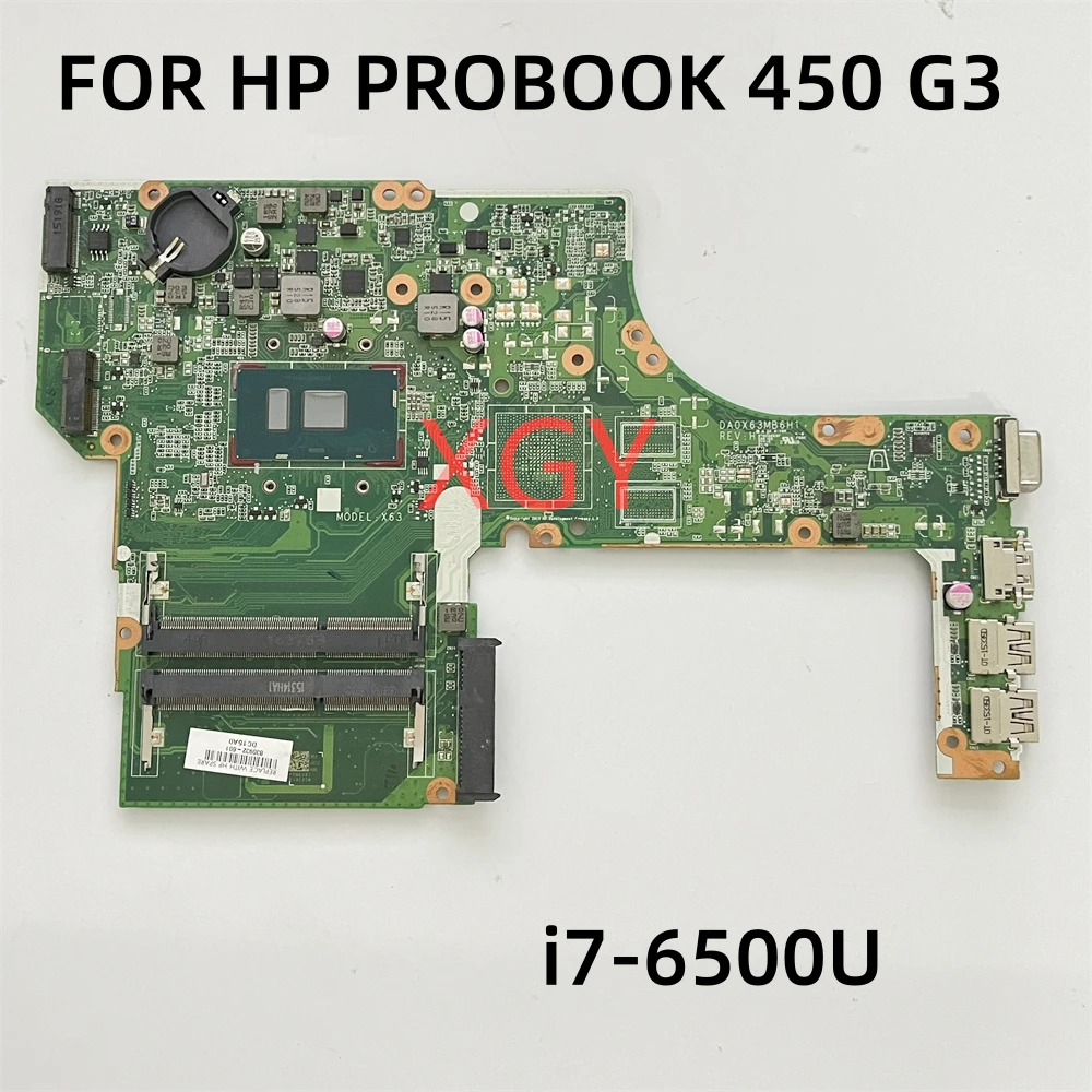 Original FOR HP PROBOOK 450 G3 LAPTOP MOTHERBOARD 830932-601 DA063MB6H1 i7-6500U  100% Test OK